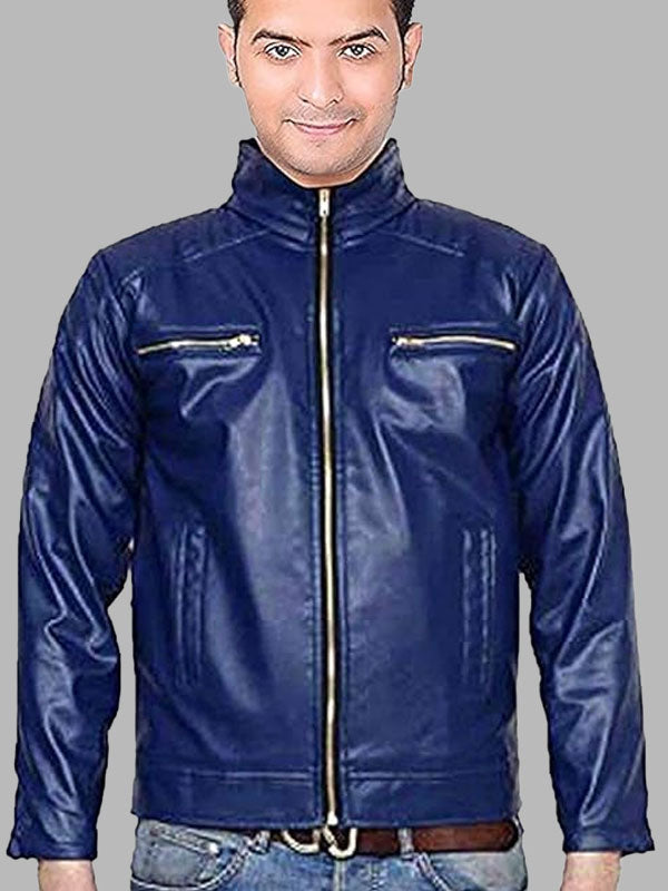 Men's Biker Leather Jacket