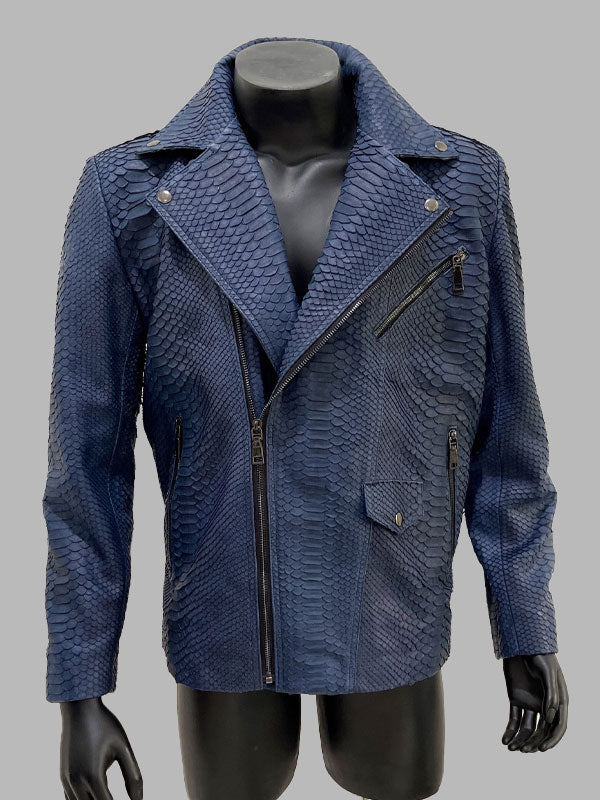 Man's Biker Snakeskin Jacket