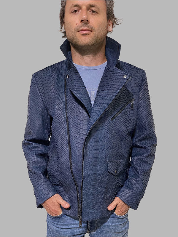 Man's Biker Snakeskin Jacket