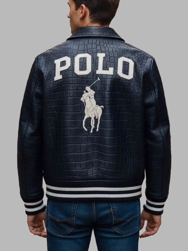 Men’s Polo Leather Jacket