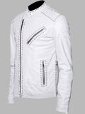 Mens Brando Motorcycle Cafe Racer Retro Biker Jacket