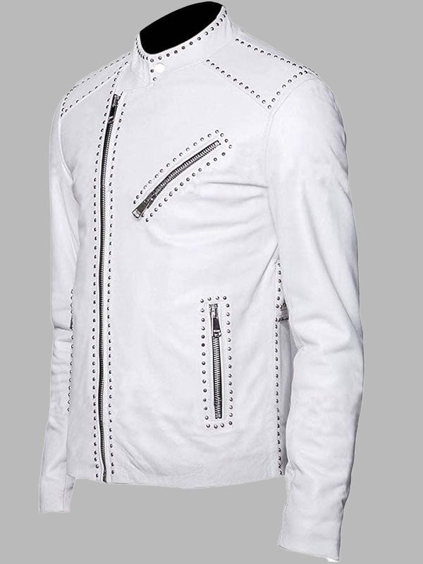 Mens Brando Motorcycle Cafe Racer Retro Biker Jacket