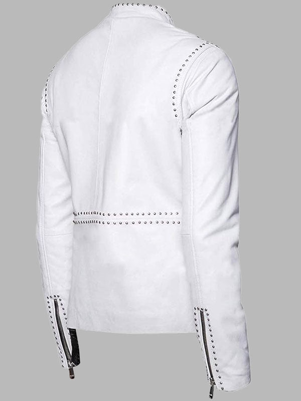 Mens Brando Motorcycle Cafe Racer Retro Biker Jacket