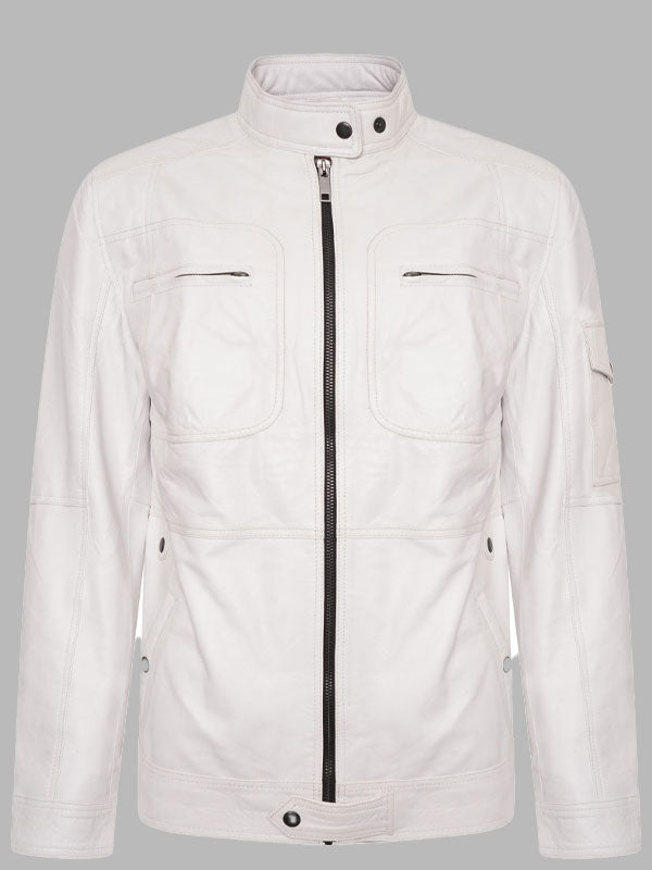 White Leather Jacket