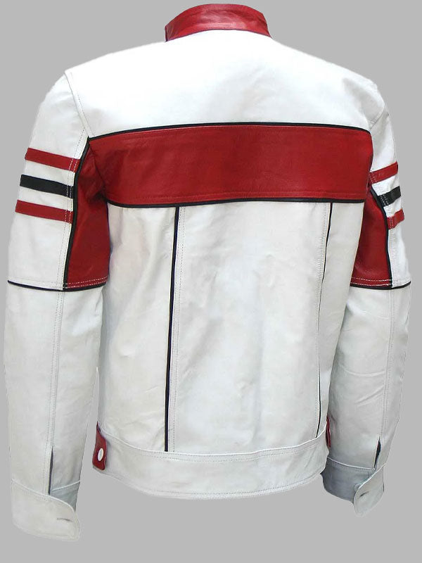Red And White Leather Jacket