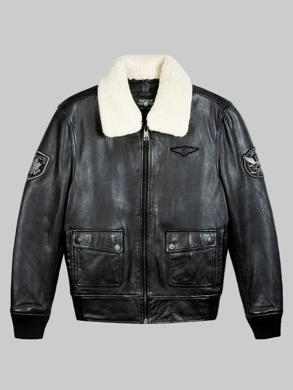 Aviator-Luxury-Leather-Bomber-Jacket-With-Fur-Collar