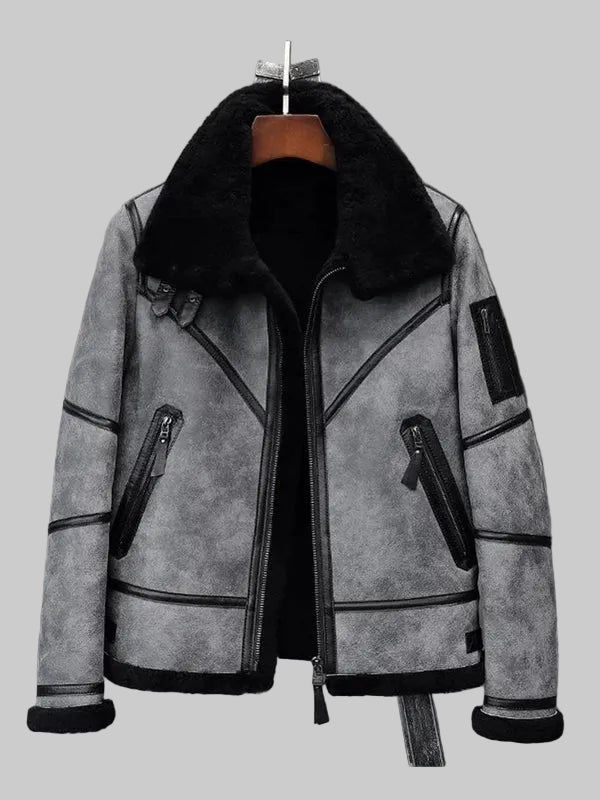 B3-Bomber-Jacket-Grey-Shearling-Jacket