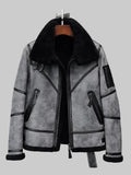 B3-Bomber-Jacket-Grey-Shearling-Jacket