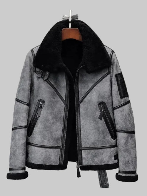 B3-Bomber-Jacket-Grey-Shearling-Jacket