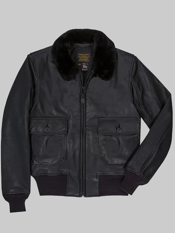 Black-Leather-G-1-Military-Spec-Jacket