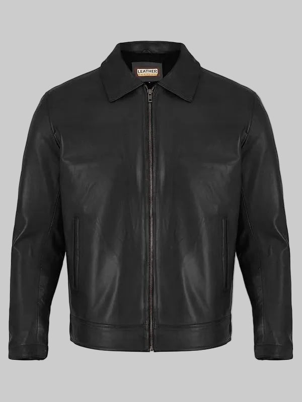 Classic-Polo-Collar-Leather-Jacket-Men