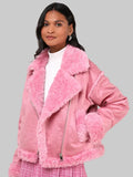Cozy-Allover-Pink-Vegan-Leather-Shearling-Trim-Moto-Jacket