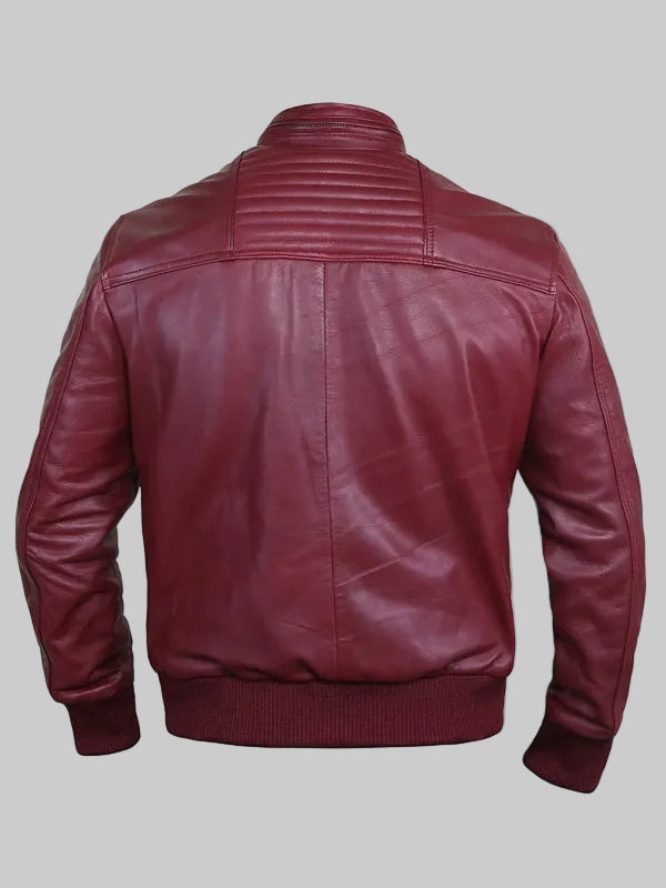Flashy-Sangria-Leather-Bomber-Jacket-Back