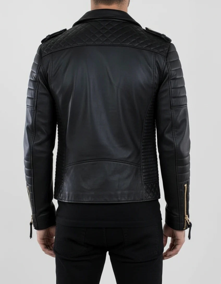 Handmade-Men-Black-Leather-Motorcycle-Jacket