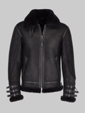 Men-Black-Aviator-Flying-Bomber-Shearling-Leather-Jacket