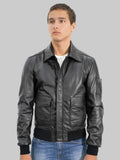 Men-Black-Leather-Bomber-Jacket
