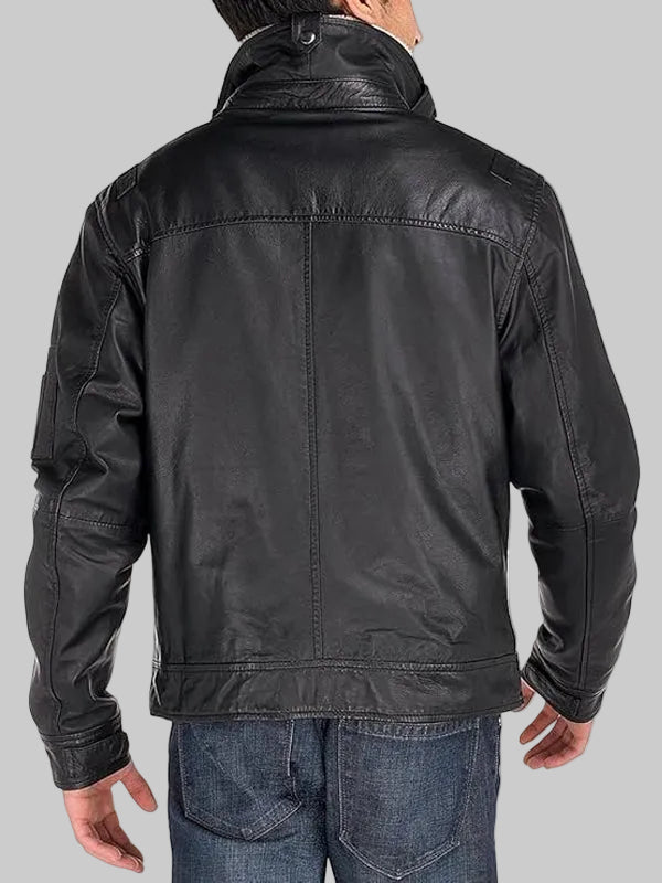 Men-Cowhide-Flight-Bomber-Modern-Leather-Jacket-Back