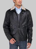 Men-Cowhide-Flight-Bomber-Modern-Leather-Jacket-Vintage-Look