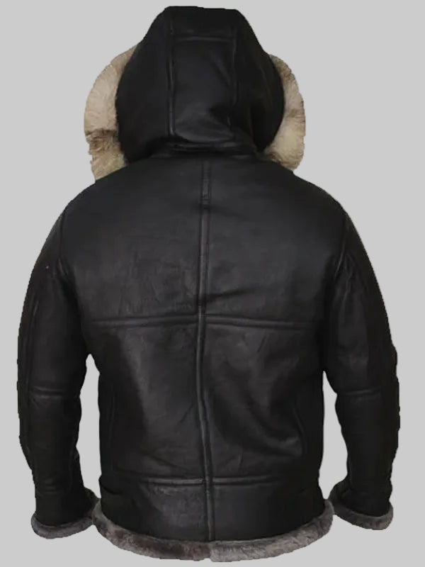 Men-Shearling-Black-Leather-Jacket-With-Hoodie