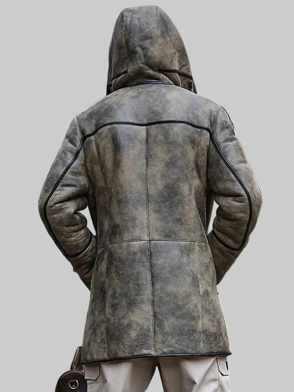 Mens-B7-Hooded-RAF-Aviator-Sheepskin-Flying-Fur-Shearling-Jacket-Coat-Back
