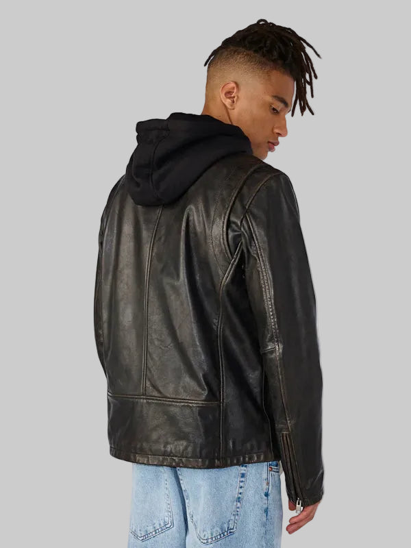 Mens-Cafe-Racer-Black-Leather-Jacket-bACK
