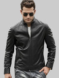 Mens-Cafe-Racer-Black-Leather-Jacket