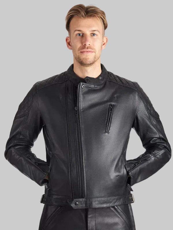 Mens-Twin-Leather-Black-Jacket