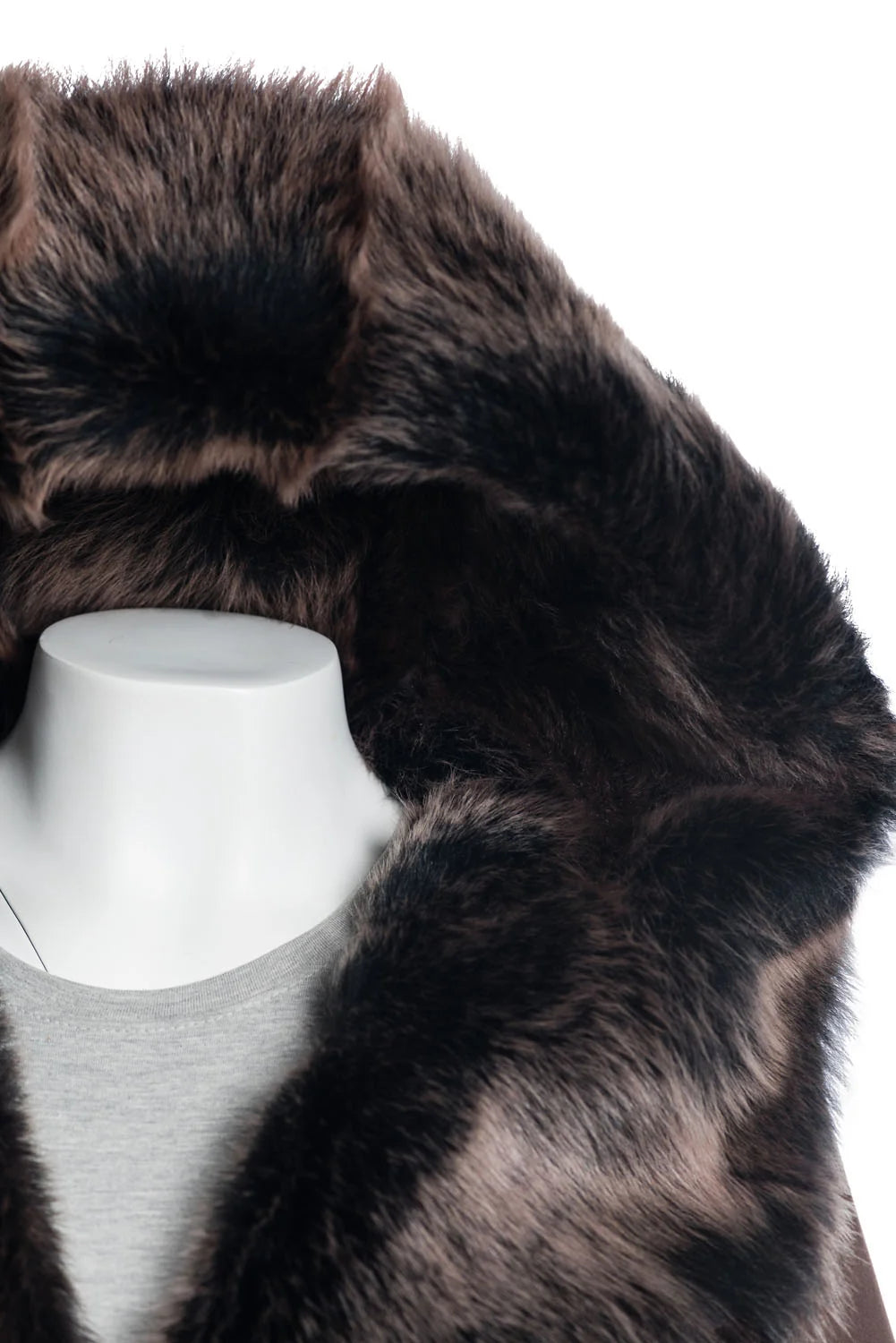 Women Full Length Brown Toscana Shearling Sheepskin Coat