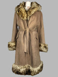 Women Vintage 60/70s shearling sheepskin princess coat