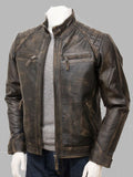 Morrow Vintage Brown Leather Jacket