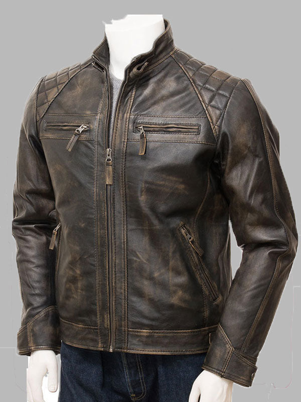 Morrow Vintage Brown Leather Jacket