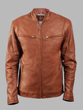 Brandon Iconic Brown Stylish Vintage Leather Jacket