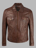 John Vintage Brown Leather Jacket