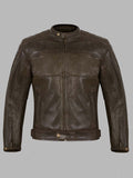 Stephens Brown Vintage Motorcycle Leather Jacket
