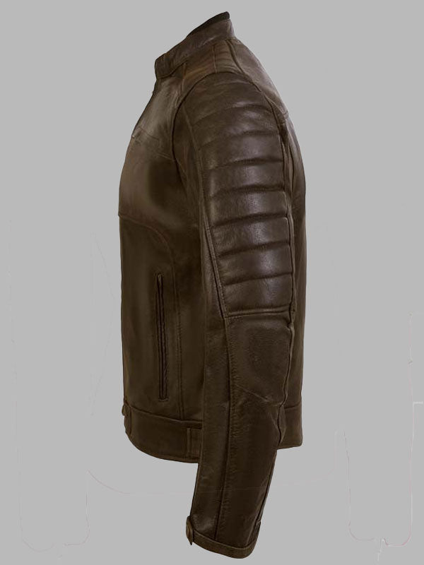 Stephens Brown Vintage Motorcycle Leather Jacket