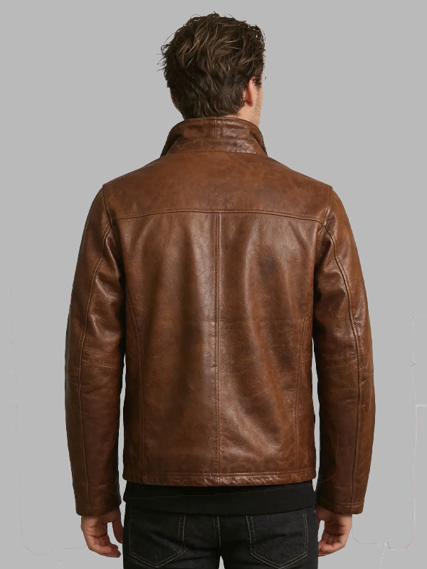Nestor Brown Vintage Leather Jacket