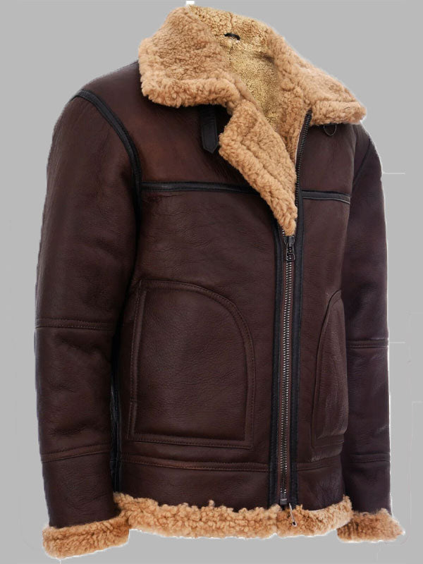 Mens Vintage B3 Shearling Jacket